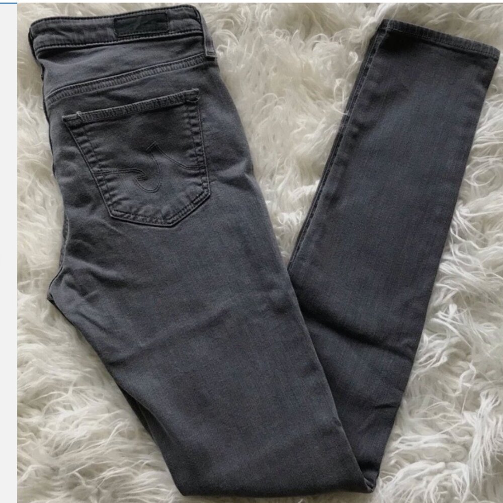NWOT AG The Legging Super Skinny Washed Grey Jeans Size 27